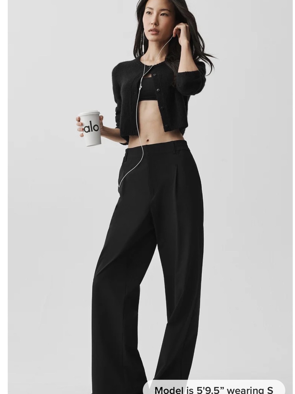ALO Yoga High Waist Pursuit Trousers - Picture 2 of 3